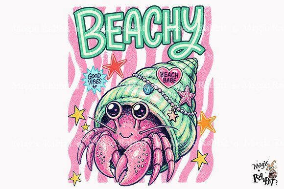 Download Beachy Cute Hermit Crab PNG - Hermit crab Collection