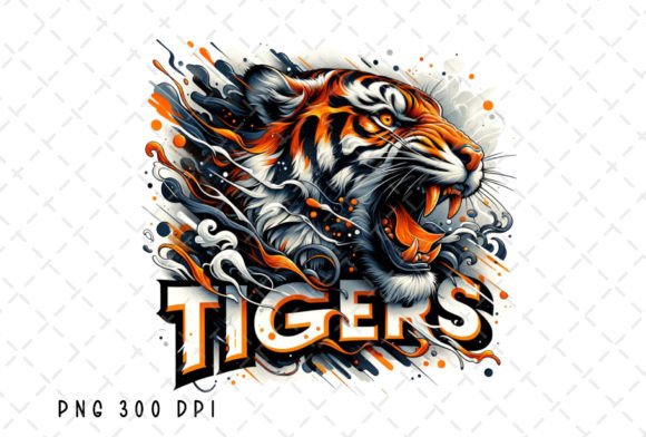 Download Tiger Head Logo Tigers Sublimation PNG - Tiger Collection