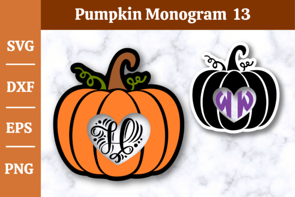 Download Pumpkin Monogram SVG,Fall, Halloween #13 - Svg Collection