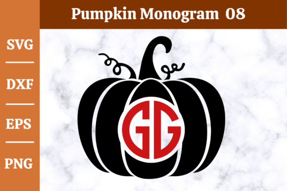 Download Pumpkin Monogram SVG,Fall, Halloween #08 - Svg Collection