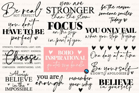 Download Boho Inspirational Quotes SVG - Svg Collection