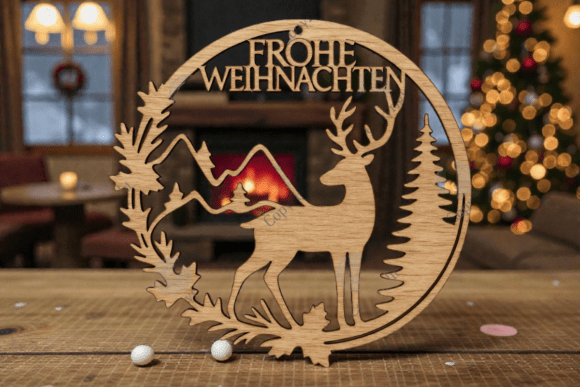 Download Deer Christmas Wreath SVG - Svg Collection