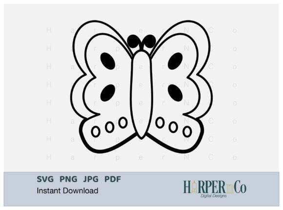 Download BUTTERFLY OUTLINE 7 SVG PNG Cut EPS File - Svg Collection