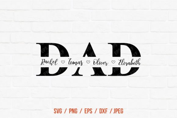 Download Dad Split Monogram Svg, Father's Day Svg - Svg Collection