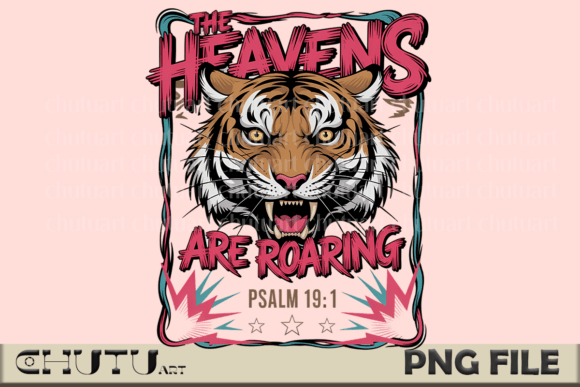 Download Roaring Tiger Psalm 19:1 PNG File - Tiger Collection
