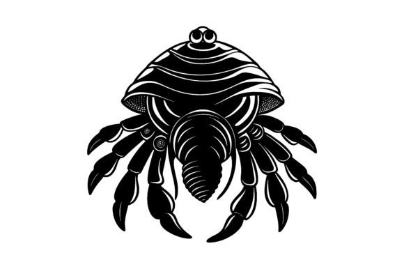 Download Hermit Crab Silhouette Illustration - Hermit crab Collection