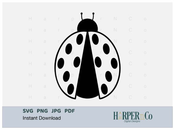 Download Ladybug Outline 2 SVG PNG Cut EPS File - Svg Collection
