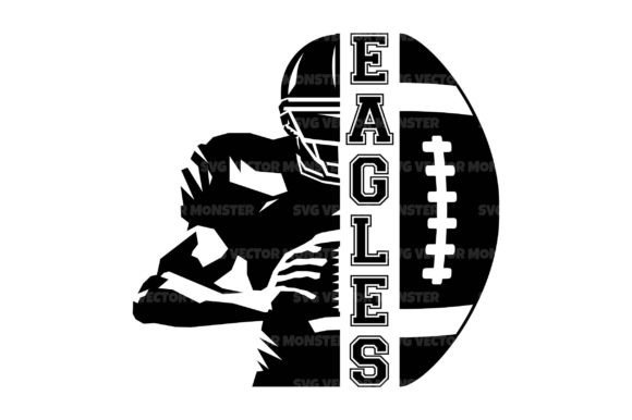 Download Eagles Football Player Half Monogram Svg - Svg Collection