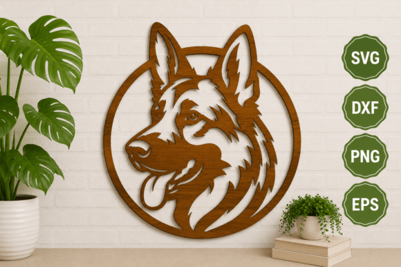 Download Dog Wall Art SVG Laser Cut - Svg Collection