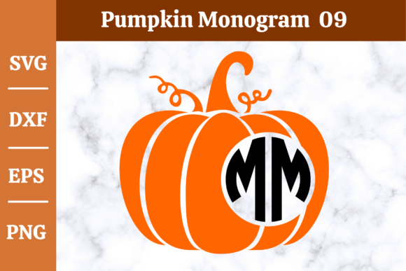 Download Pumpkin Monogram SVG,Fall, Halloween #09 - Svg Collection