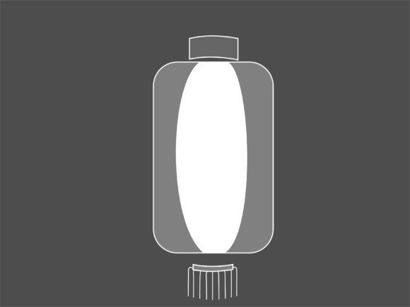 Download Monocrom Lampion Illustration Vector - 5 - Monocrom Collection