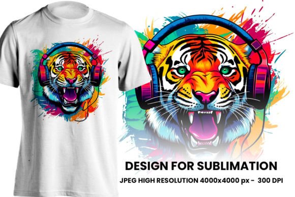 Download Tiger Illustration for Sublimation - Premium Resources