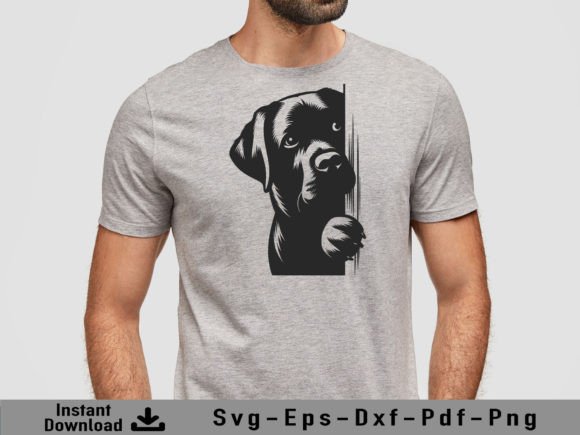 Download Peeking Labrador Retriever Dog Svg File - Svg Collection