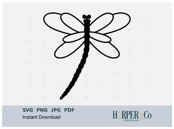 Download Dragonfly OUTLINE 2 SVG PNG Cut EPS File - Svg Collection