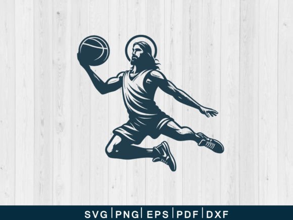 Download Jesus Playing Basketball Svg Vector File - Svg Collection