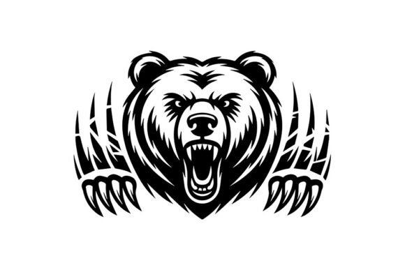 Download Angry Bear Head SVG – Bear Mascot SVG – - Svg Collection
