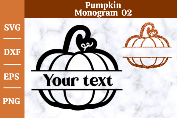 Download Pumpkin Monogram SVG,Fall, Halloween #02 - Svg Collection