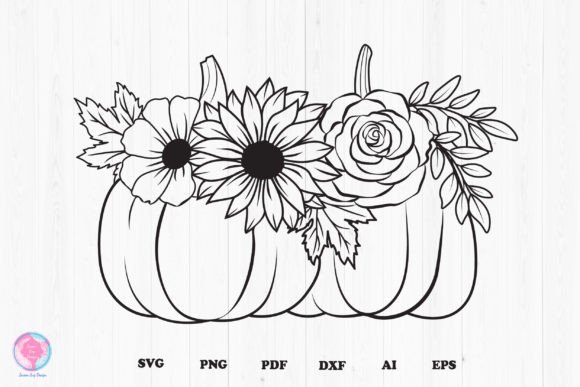 Download Pumpkin Floral Svg - Svg Collection