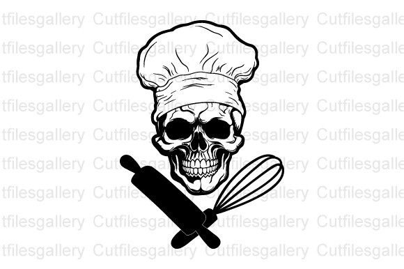 Download Chef Skull SVG, Master Chef SVG - Svg Collection